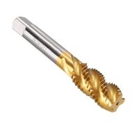 sourcing map Spiral Flute Taps, 3/4-10 UNC 2B High Speed Steel (HSS) Titanium Coating Machine Thread Milling Threading Screw Tap Tapping Tool, 2pcs