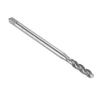 sourcing map Spiral Flute Thread Tap, Metric M6 x 1 H2 100mm (4") Extra Long Machine Screw Tap Threading Tapping Tool, High Speed Steel (HSS)