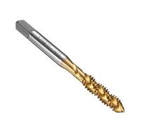 sourcing map Spiral Flute Thread Taps 1/4-20 BSW H2 Machine Threading Tap Bit, Titanium Coated Screw Tapping Repair Tool, M2 High-Speed Steel (HSS6542)