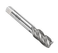 sourcing map Spiral Flute Thread Taps M16 x 1.5 H2 Metric Machine Threading Tap Bit, Uncoated Screw Tapping Repair Tool, M2 High-Speed Steel (HSS)