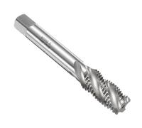 sourcing map Spiral Flute Thread Taps M16 x 2 H2 Metric Machine Threading Tap Bit, Uncoated Screw Tapping Repair Tool, M2 High-Speed Steel (HSS)