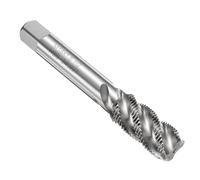 sourcing map Spiral Flute Thread Taps M18 x 1.5 H2 Metric Machine Threading Tap Bit, Uncoated Screw Tapping Repair Tool, M2 High-Speed Steel (HSS)