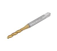 sourcing map Spiral Flute Threading Tap 4-40 UNC, HSS (High Speed Steel) Titanium Plated Machine Thread Screw Tap 3 Flutes Tapping Tool H2 Tolerance