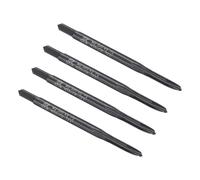 sourcing map Spiral Point Plug Threading Tap M2.5 x 0.45 Thread, Ground Threads H2, High Speed Steel 6542, Nitriding, Metric Screw Taps Tapping Bit for Thread Repair, 4pcs