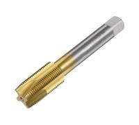 sourcing map Spiral Point Plug Threading Tap M20 x 1.5 Thread, Ground Threads H2 4 Flutes, High Speed Steel HSS 6542, Titanium Coated, Metric Screw Taps Tapping Bit for Thread Repair