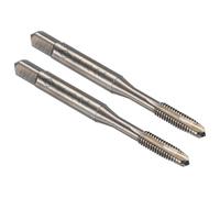 sourcing map Spiral Point Plug Threading Tap M4 x 0.7 Thread, Ground Threads H2, M35 High Speed Steel Cobalt, Heat Coloring, Metric Screw Taps Tapping Bit for Thread Repair, 2pcs