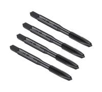 sourcing map Spiral Point Plug Threading Tap M6 x 1.0 Thread, Ground Threads H2, High Speed Steel 6542, Nitriding, Metric Screw Taps Tapping Bit for Thread Repair, 4pcs