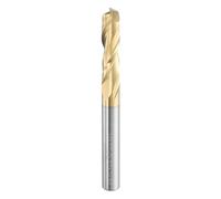sourcing map Spiral Router Bit 1/4" Cut Dia 2 Flutes Up Cut TIN Coated End Mill Bits Milling Cutter for Wood Carving Engraving (1/4" Shank 1" Cut Length 2-1/2" Long 30 Degree Helix HRC44-46)