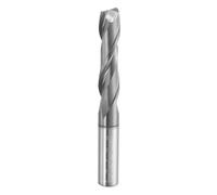 sourcing map Spiral Router Bit 6mm Cut Dia 2 Flutes Up Cut AITiN Coated End Mill Bits Milling Cutter for Wood Carving (6mm Shank 25mm Cut Length 50mm Long 30 Degree Helix HRC49-51)