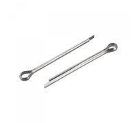 sourcing map Split Cotter Pin, 1.5mm x 20mm Stainless Steel Clip Fastener Fitting for Automotive, Mechanics, Silver Tone, 120Pcs