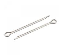 sourcing map Split Cotter Pin, 1mm x 16mm Stainless Steel Clip Fastener Fitting for Automotive, Mechanics, Silver Tone, 120Pcs