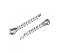 sourcing map Split Cotter Pin, 2.5mm x 12mm Stainless Steel Clip Fastener Fitting for Automotive, Mechanics, Silver Tone, 30Pcs