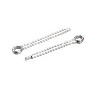sourcing map Split Cotter Pin, 2.5mm x 25mm Stainless Steel Clip Fastener Fitting for Automotive, Mechanics, Silver Tone, 30Pcs