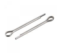 sourcing map Split Cotter Pin, 2mm x 25mm Stainless Steel Clip Fastener Fitting for Automotive, Mechanics, Silver Tone, 120Pcs