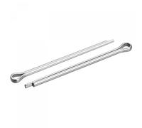 sourcing map Split Cotter Pin, 2mm x 30mm 316 Stainless Steel Clip Fastener Fitting for Automotive, Mechanics, Silver Tone, 15Pcs