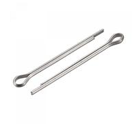 sourcing map Split Cotter Pin, 2mm x 30mm Stainless Steel Clip Fastener Fitting for Automotive, Mechanics, Silver Tone, 60Pcs
