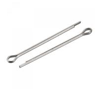 sourcing map Split Cotter Pin, 2mm x 40mm Stainless Steel Clip Fastener Fitting for Automotive, Mechanics, Silver Tone, 30Pcs
