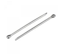 sourcing map Split Cotter Pin, 3mm x 60mm Stainless Steel Clip Fastener Fitting for Automotive, Mechanics, Silver Tone, 15Pcs