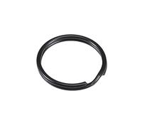 sourcing map Split Key Ring 2x20mm Open Jump Connector for Lanyard Zipper Handbag, Electrophoretic Paint Iron, Pack of 20