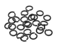 sourcing map Split Lock Washer, M8 304 Stainless Steel Spring Lock Washer 25pcs, Black