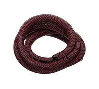 sourcing map Split Sleeve Wire Loom 1-1/2" 10Ft Black/Red Self Wrapping Braided Sleeve UL94-V2 Fireproof PET Sleeving for Automotive, Home Cable Management