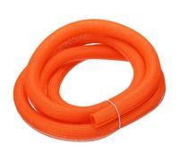 sourcing map Split Sleeve Wire Loom 1-1/4" 10Ft Orange Self Wrapping Braided Sleeve UL94-V2 Fireproof PET Sleeving for Automotive, Home Cable Management