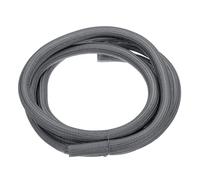 sourcing map Split Sleeve Wire Loom 1" 10Ft Grey Self Wrapping Braided Sleeve UL94-V2 Fireproof PET Sleeving for Automotive, Home Cable Management
