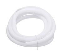 sourcing map Split Sleeve Wire Loom 1" 10Ft White Self Wrapping Braided Sleeve UL94-V2 Fireproof PET Sleeving for Automotive, Home Cable Management