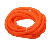 sourcing map Split Sleeve Wire Loom 1" 25Ft Orange Self Wrapping Braided Sleeve UL94-V2 Fireproof PET Sleeving for Automotive, Home Cable Management