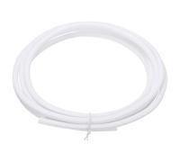 sourcing map Split Sleeve Wire Loom 1/8" 10Ft White Self Wrapping Braided Sleeve UL94-V2 Fireproof PET Sleeving for Automotive, Home Cable Management