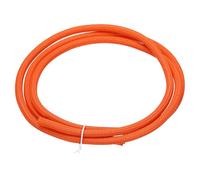 sourcing map Split Sleeve Wire Loom 1/8" 5Ft Orange Self Wrapping Braided Sleeve UL94-V2 Fireproof PET Sleeving for Automotive, Home Cable Management