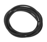 sourcing map Split Sleeve Wire Loom 3/16" 9.84Ft Black Self Wrapping Braided Sleeve UL94-V2 Fireproof PET Sleeving for Automotive, Home Cable Management