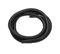 sourcing map Split Sleeve Wire Loom 3/4" 10Ft Black Self Wrapping Braided Sleeve UL94-V2 Fireproof PET Sleeving for Automotive, Home Cable Management
