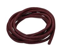 sourcing map Split Sleeve Wire Loom 5/8" 25Ft Black/Red Self Wrapping Braided Sleeve UL94-V2 Fireproof PET Sleeving for Automotive, Home Cable Management
