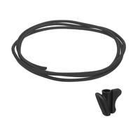 sourcing map Split Wire Loom Tubing 1/4"(6.5mm) ID 10FT(3.0m) with Installation Tool,Heat & Cold Resistant -40F to 257F Plastic Flexible Conduit Cord Protector for Electrical Wires Cable, Black
