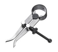 sourcing map Spring Inside Caliper 3.9 Inch Stainless Steel Adjustable Spring Caliper Straight-Leg for Wood Turning Lathe Projects