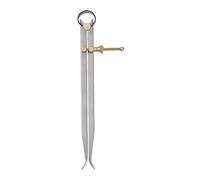 sourcing map Spring Joint Caliper 10 inch / 250mm Steel Spring Inside Caliper with Brass Fulcrum for Wood Turning Lathe Work