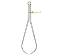 sourcing map Spring Joint Caliper 16 inch / 400mm Steel Spring Outside Caliper with Brass Fulcrum for Wood Turning Lathe Work