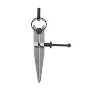 sourcing map Spring Joint Caliper 4 inch / 100mm Adjustable Spring Divider Caliper with Solid Nut for Metalworking Geometry Drawing Woodworking, Flat Leg