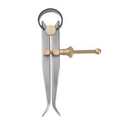 sourcing map Spring Joint Caliper 4 inch / 100mm Steel Spring Inside Caliper with Brass Fulcrum for Wood Turning Lathe Work