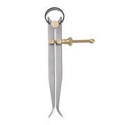 sourcing map Spring Joint Caliper 6 inch / 150mm Steel Spring Inside Caliper with Brass Fulcrum for Wood Turning Lathe Work