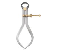 sourcing map Spring Joint Caliper 6 inch / 150mm Steel Spring Outside Caliper with Brass Fulcrum for Wood Turning Lathe Work