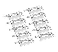 sourcing map Spring Loaded Latch Pin, 10Pcs 1.97" - 304 Stainless Steel Spring Latch, Left-Handed Without Hole Locked Spring Loaded for Distribution Box Electrical Cabinet (Silver)