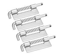 sourcing map Spring Loaded Latch Pin, 4Pcs 2.83" - 304 Stainless Steel Spring Latch, Right-Handed Without Hole Locked Spring Loaded for Distribution Box Electrical Cabinet (Silver)