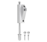 sourcing map Spring Loaded Latch Pin, Sliding Barrel Bolt Door Lock Heavy Duty Vertical Latch Door Lock Cane Bolts with Knob for Glass Gate Window Garage Barn [1Pcs, Silver]