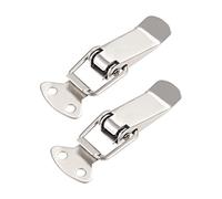 sourcing map Spring Loaded Toggle Latches, 72mm Length Iron Hasps Clamps for Case Box Trunk Catches, Pack of 2