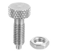 sourcing map Spring Plunger M5x0.8 Thread Size Pin Dia.2.5mm Retractable Quick Release Pins Stainless Steel Non-Locking Index Plunger for Industrial Equipment