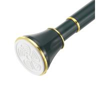 sourcing map Spring Tension Curtain Rod Adjustable 35.5-63 Inch 1" Dia No Drilling Tension Shower Curtain Rod Non-Slip Stainless Steel Rod for Curtain Doorway Closet Wardrobe, Green Gold