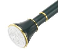 sourcing map Spring Tension Curtain Rod Adjustable 43-79 Inch 1" Dia No Drilling Tension Shower Curtain Rod Non-Slip Stainless Steel Rod for Curtain Doorway Closet Wardrobe, Green Gold