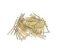 sourcing map Spring Test Probe Pin 100pcs 1.5mm Tip 16.5mm for PCB Board Testing Contact